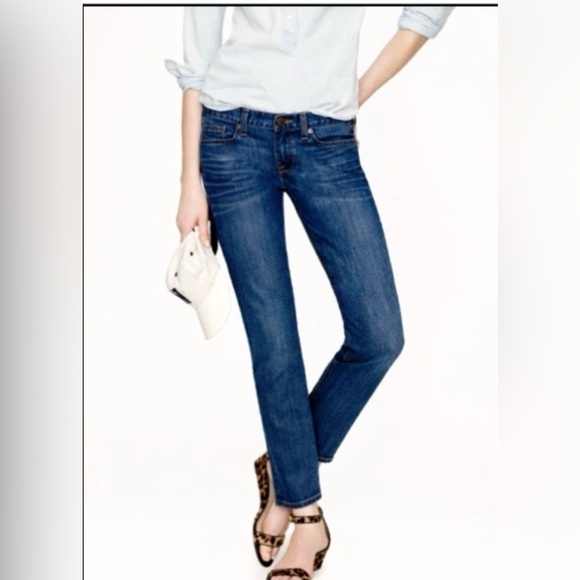 J. Crew Matchstick Stretch Low-Rise Cropped Jeans - Picture 1 of 7